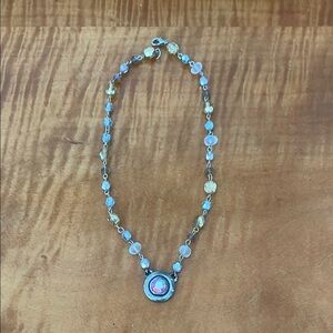 Elegant Blue and Gold Necklace